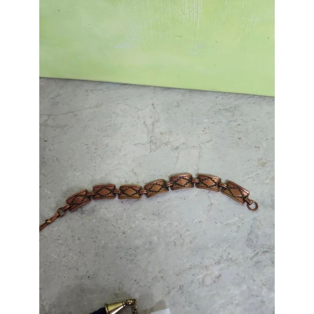 genuine copper healing Southwestern bracelet